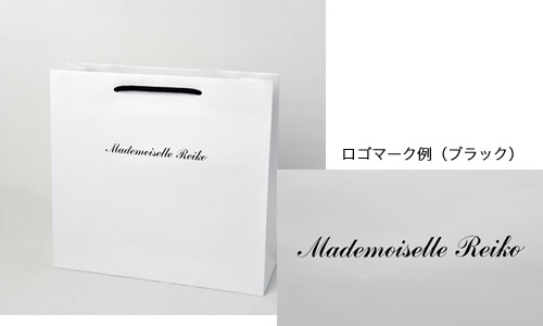 バッグ(マットホワイト) ロゴマーク例(ブラック)